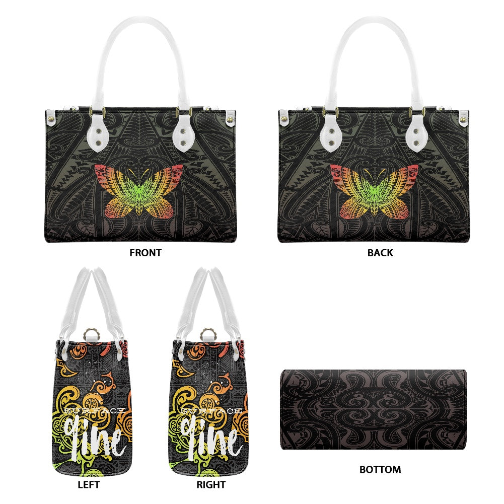 SURFACE 9INE Women's PU leather twill handbag BUTTERFLY