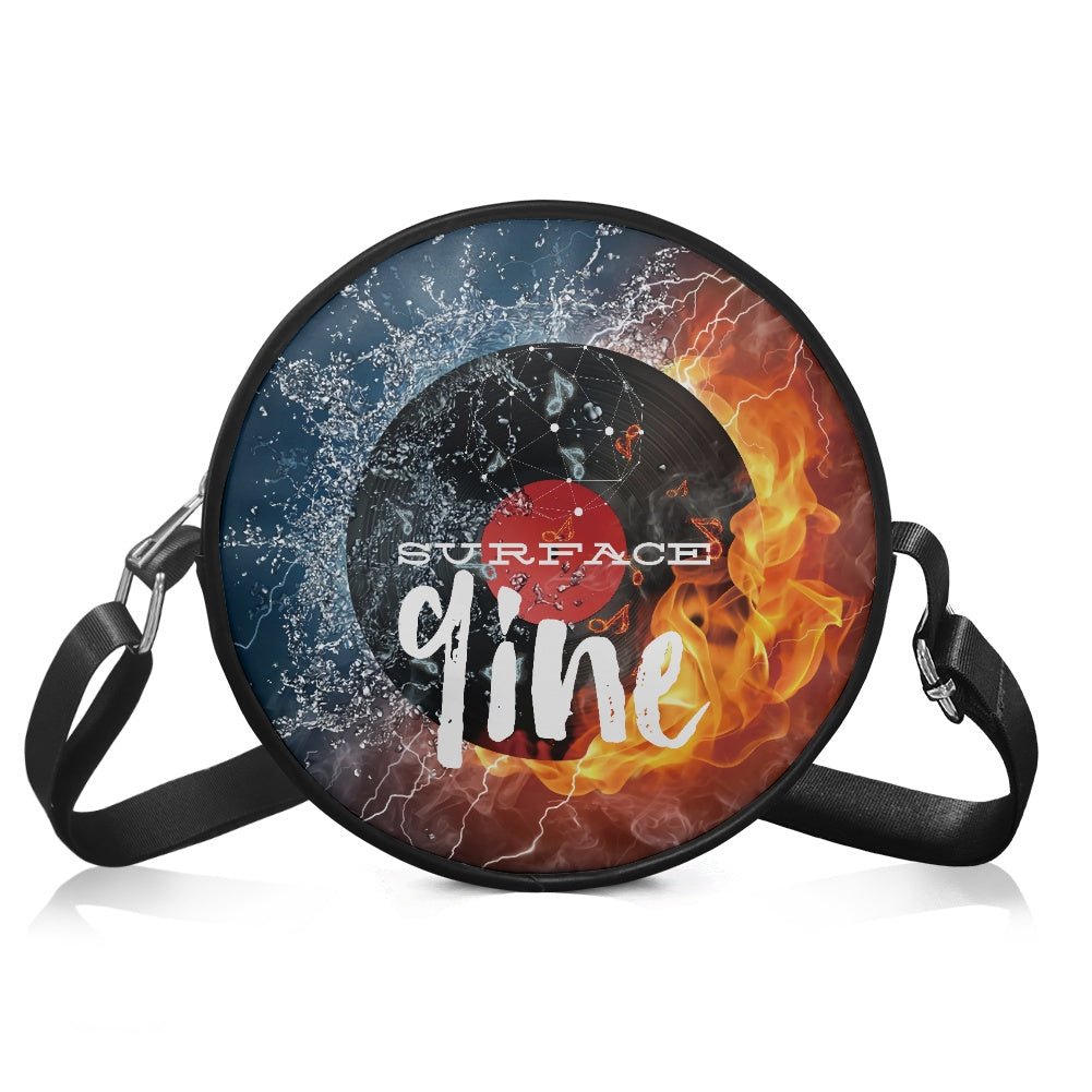 SURFACE 9INE Round crossbody bag FIRE/WATER RECORD