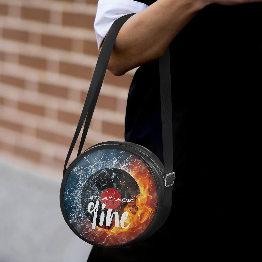 SURFACE 9INE Round crossbody bag FIRE/WATER RECORD