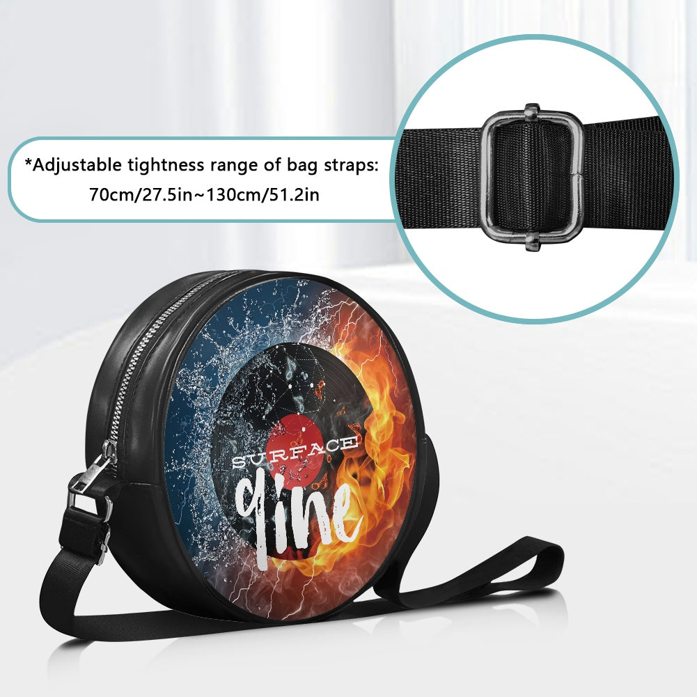 SURFACE 9INE Round crossbody bag FIRE/WATER RECORD