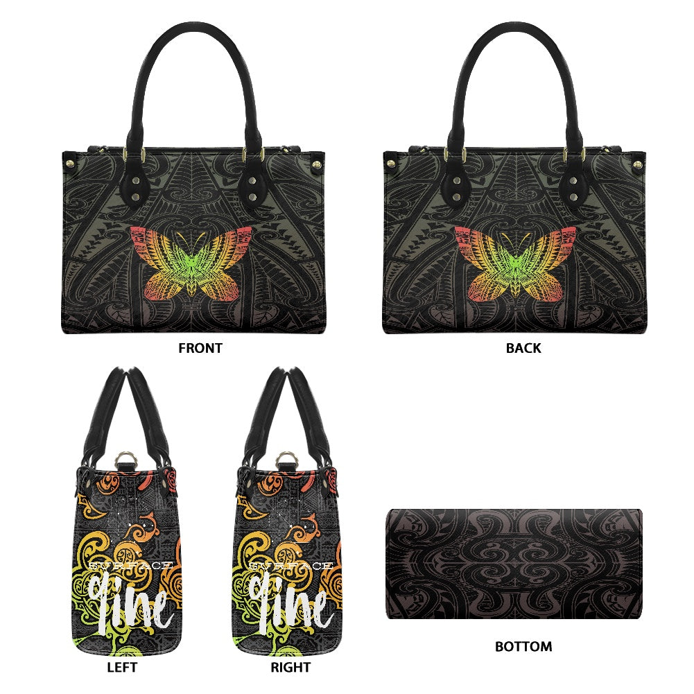 SURFACE 9INE Women's PU leather twill handbag BUTTERFLY