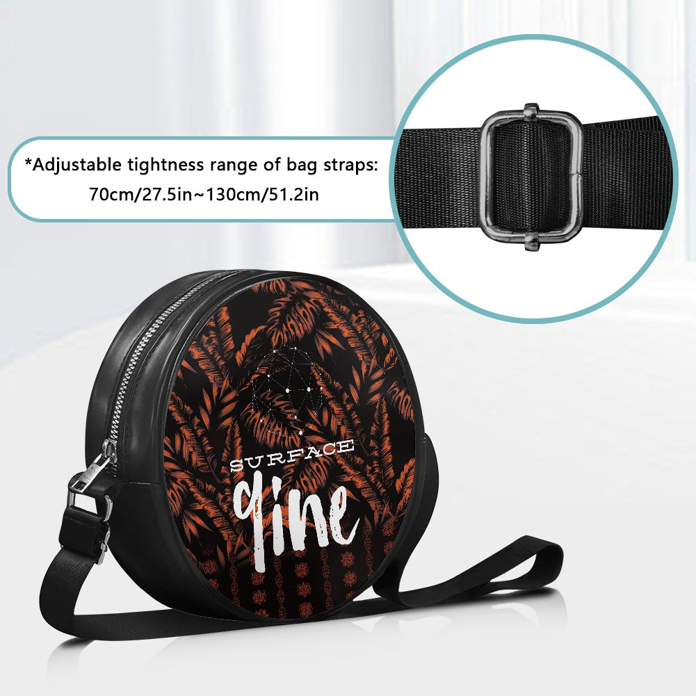 SURFACE 9INE Round crossbody bag PALM