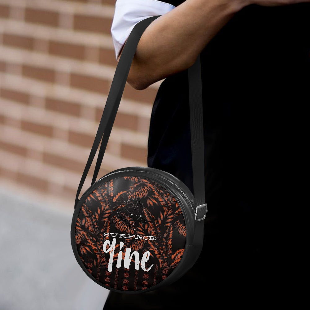 SURFACE 9INE Round crossbody bag PALM