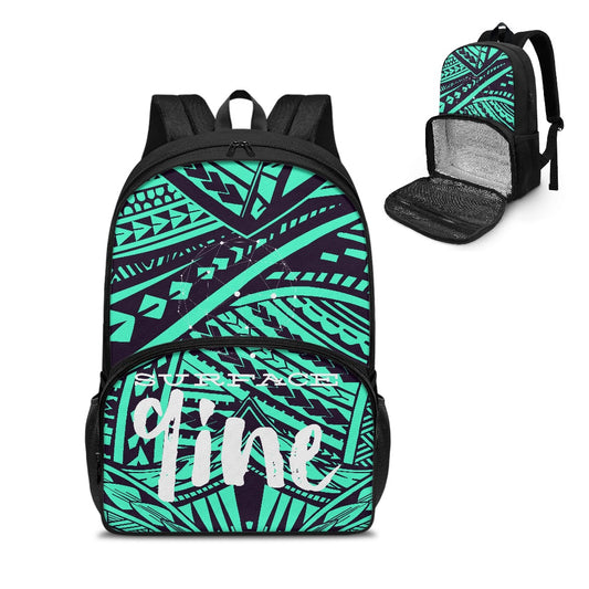 SURFACE 9INE All-in-one Backpack with Lunch bag NEW DESIGN PRINT