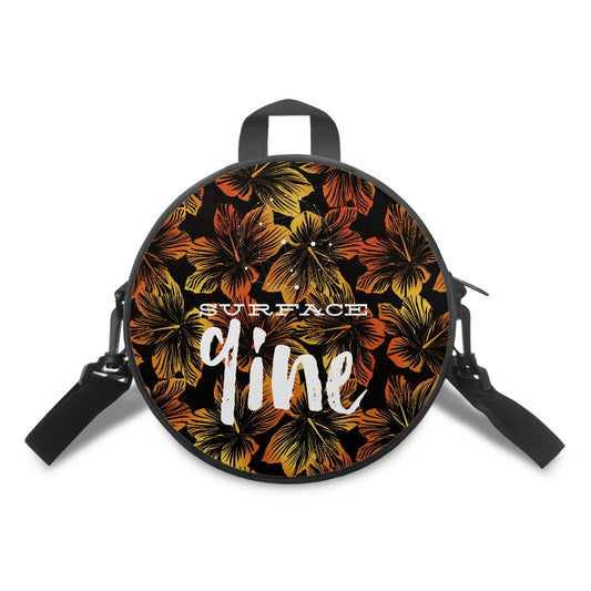 SURFACE 9INE Round Satchel Bag FLOWER PRINT