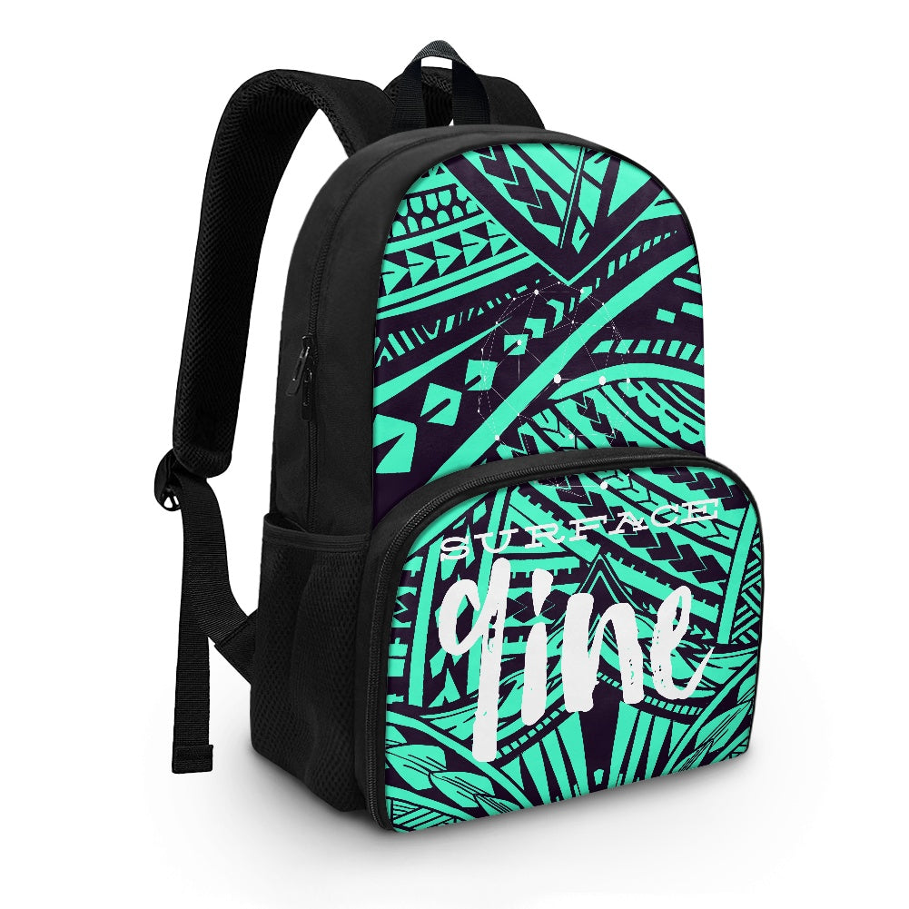 SURFACE 9INE All-in-one Backpack with Lunch bag NEW DESIGN PRINT