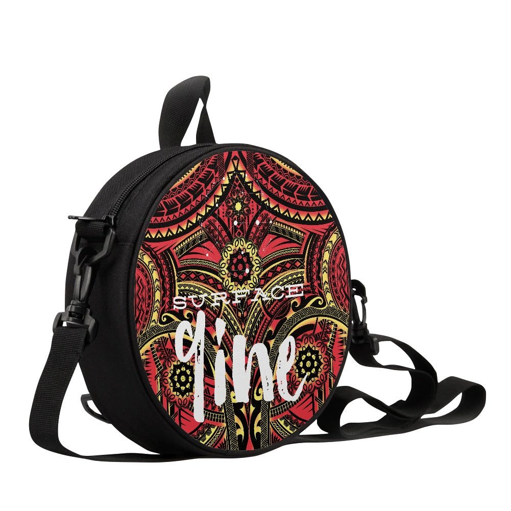 SURFACE 9INE Round Satchel Bag COLOR PRINT