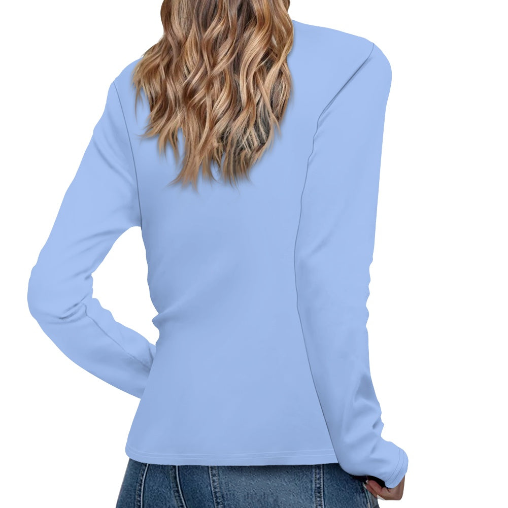 SURFACE 9INE Women's Long Sleeve T Shirt/ LIGHT BLUE