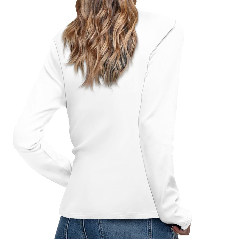 SURFACE 9INE Women's Long Sleeve T Shirt/ WHITE