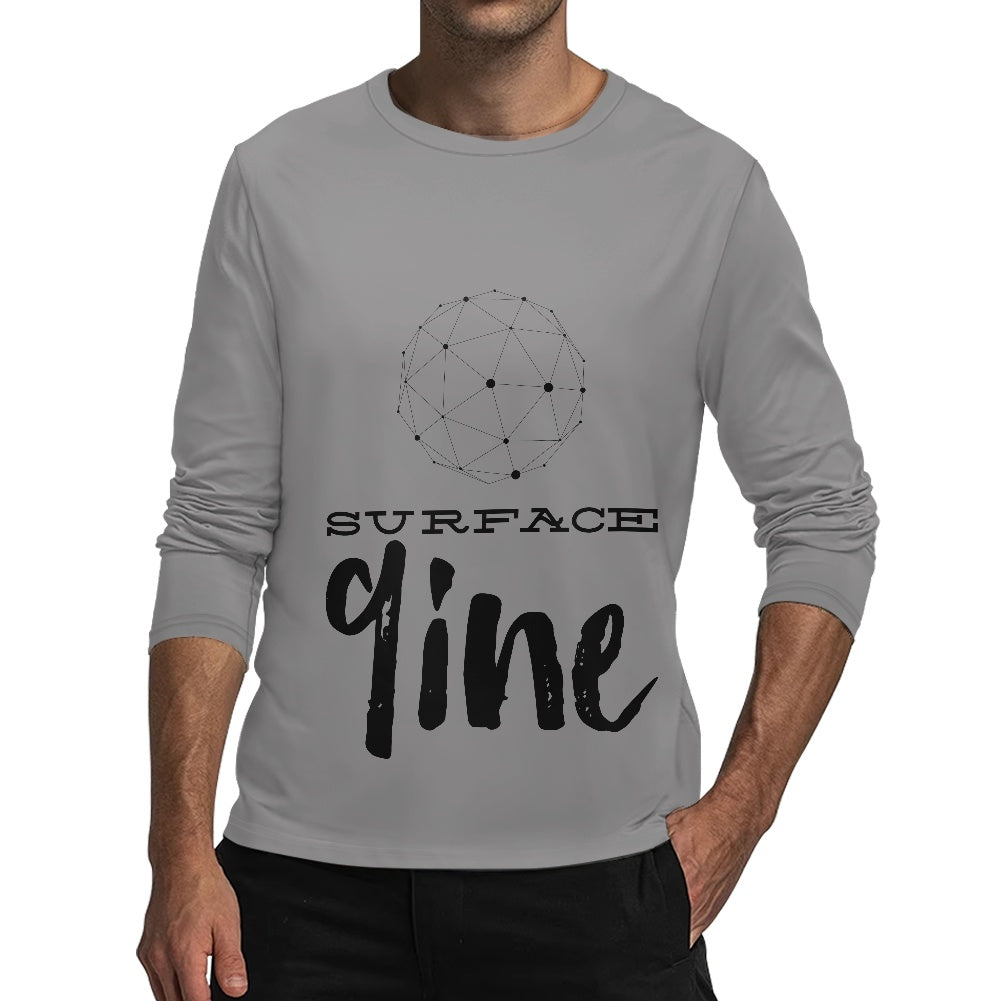 SURFACE 9INE Men's Long Sleeve T-Shirt/ GRAY