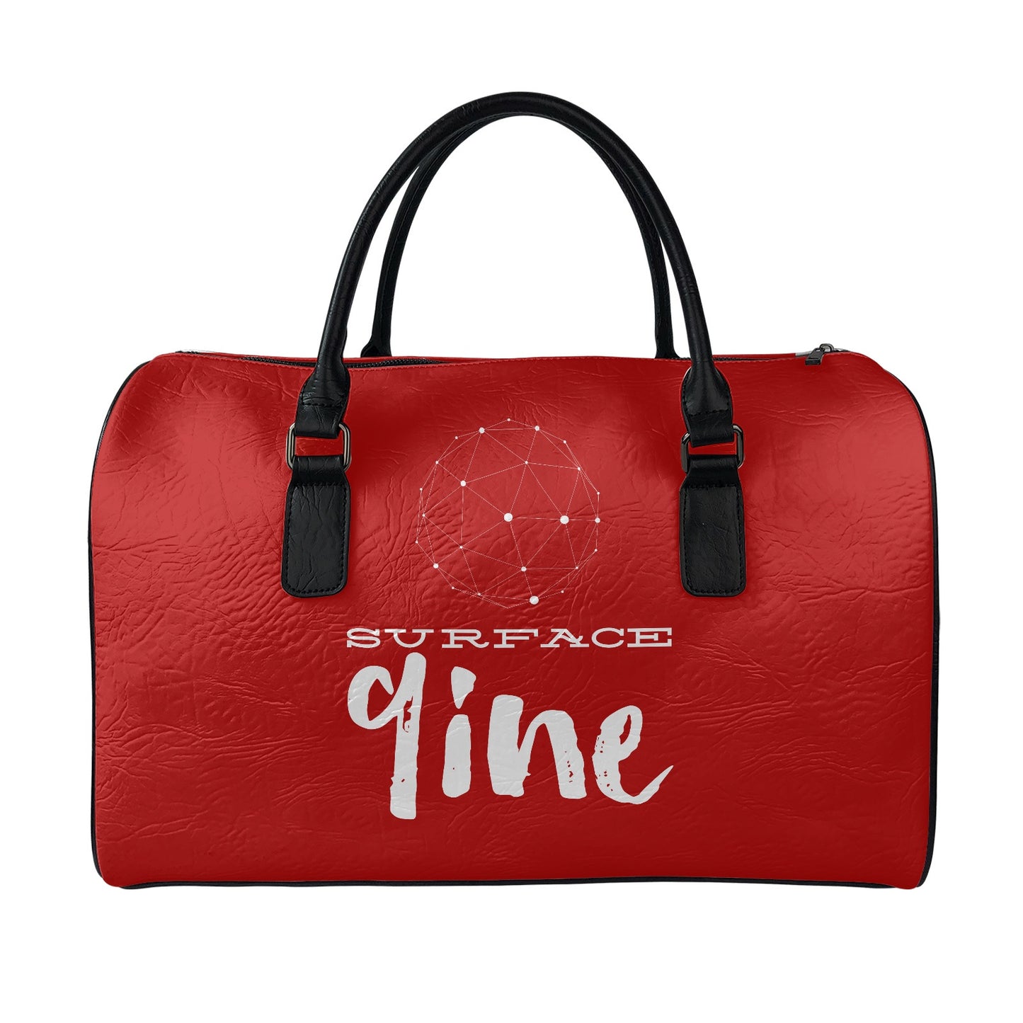 SURFACE 9INE Leather Travel Bag/ RED