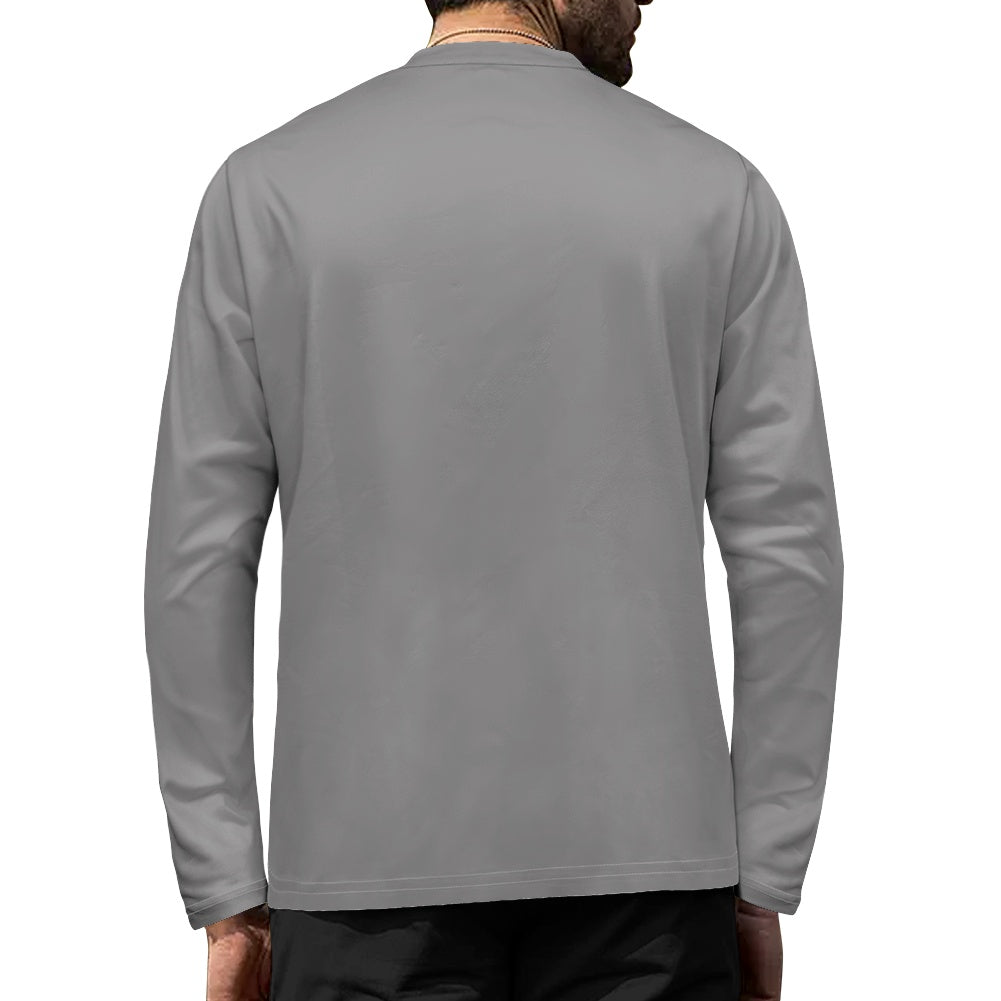 SURFACE 9INE Men's Long Sleeve T-Shirt/ GRAY