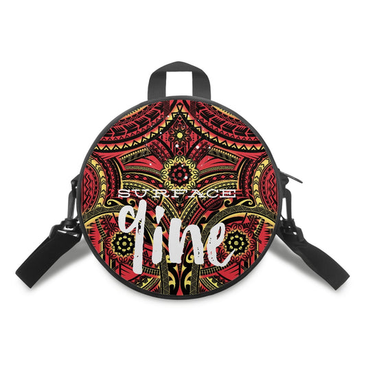 SURFACE 9INE Round Satchel Bag COLOR PRINT