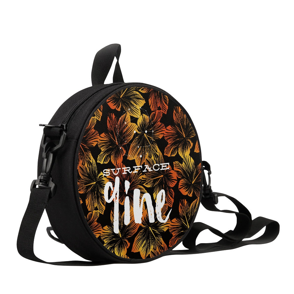 SURFACE 9INE Round Satchel Bag FLOWER PRINT