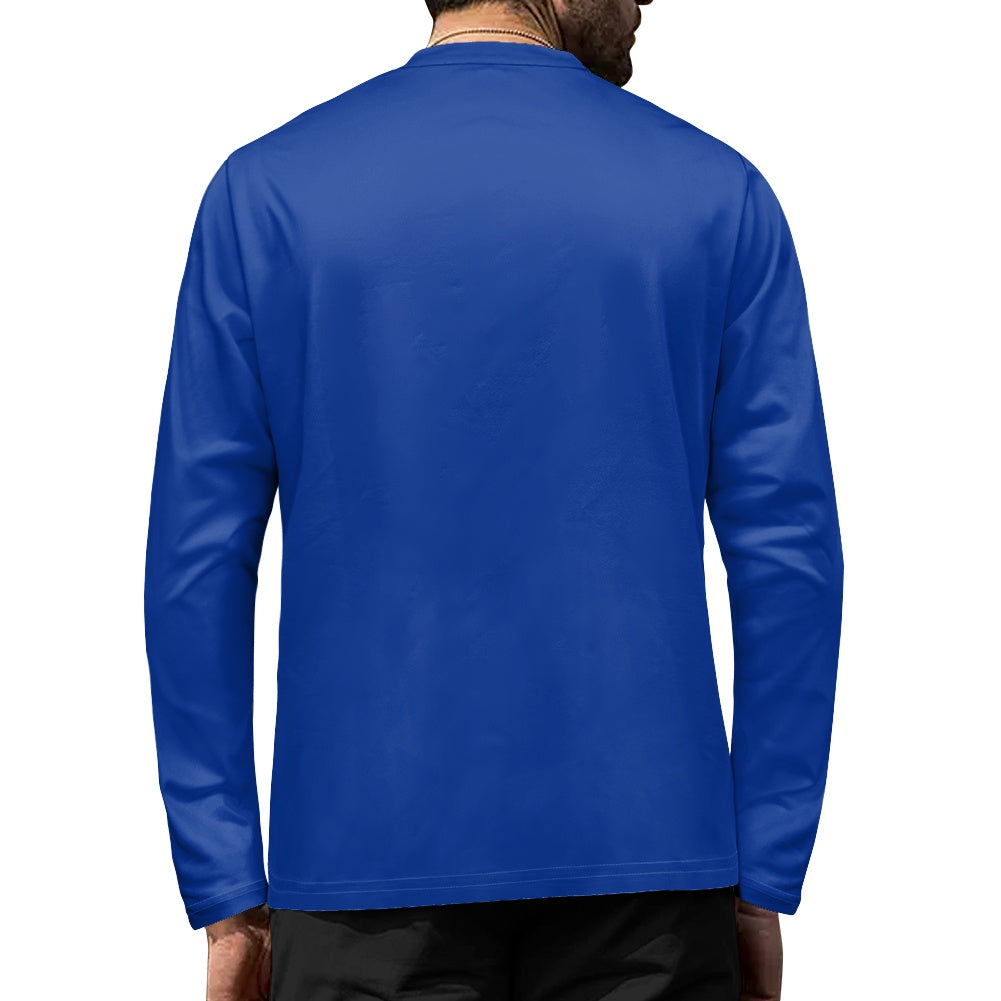 SURFACE 9INE Men's Long Sleeve T-Shirt/ NAVY BLUE