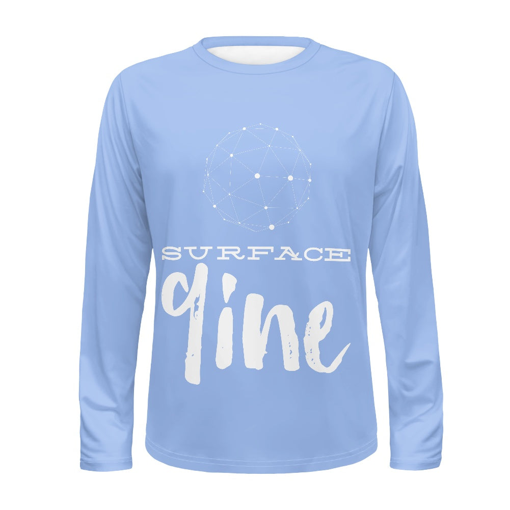 SURFACE 9INE Women's Long Sleeve T Shirt/ LIGHT BLUE